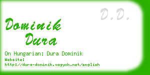 dominik dura business card